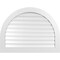 Ekena Millwork Round Top Surface Mount PVC Gable Vent: Functional, w/ 3-1/2"W x 1"P Standard Frame, 42"W x 32"H GVPRT42X3201SF - alternate 1